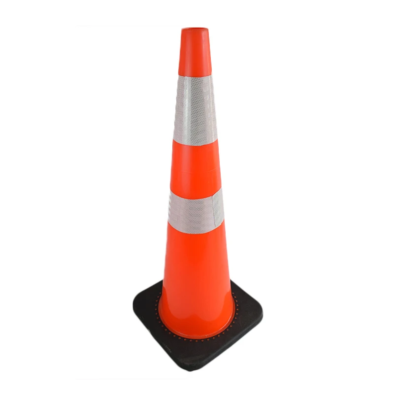 PVC reflective traffic cone for roadway safety