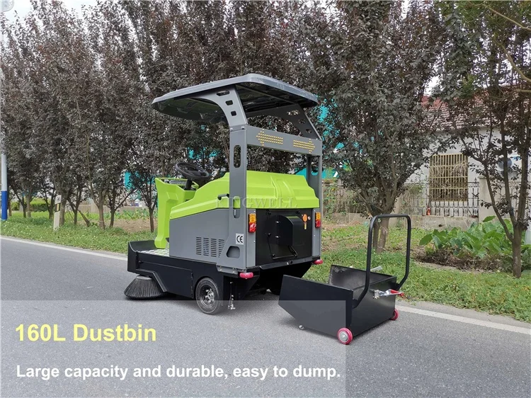 KW-1400C KINGWELL Chinese Best Quality Industrial Electric Road Sweeper For Concrete Road