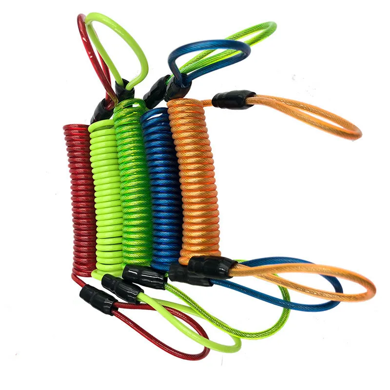 
Bicycle Motorcycle Scooter spring rope Alarm Spring Reminder Cable Helmet warning spring cord 