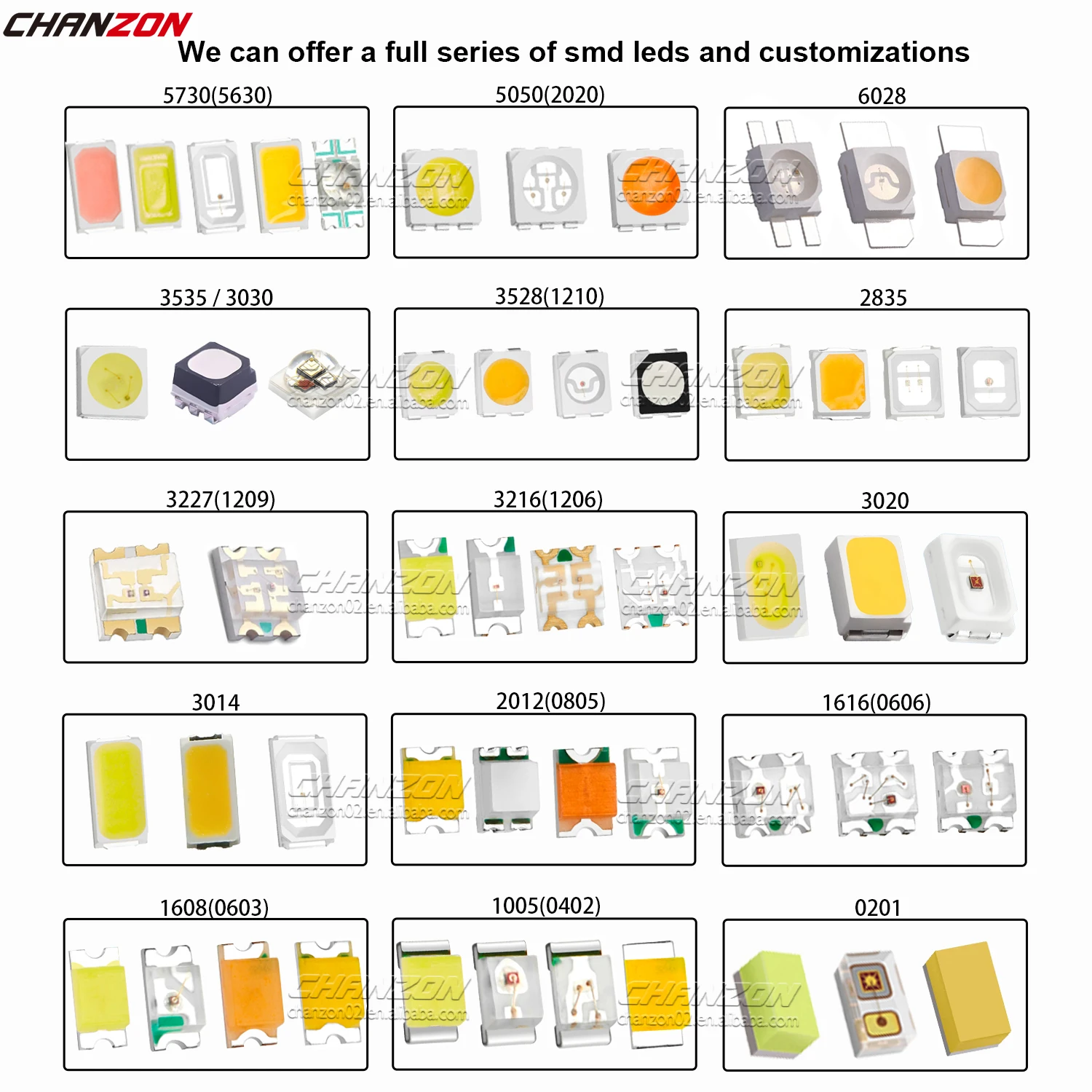 SMD светодиодный чип 0402 0603 0805 1206 3014 3030 3528 2835 5050 5730 белый красный зеленый синий RGB UV желтый оранжевый розовый голубой свет