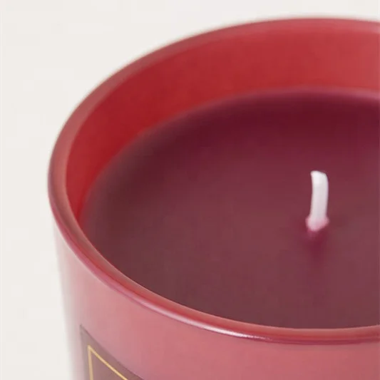 LANGXU red white black blue colors cylinder empty scent candle packaging Matte Frosted effect wholesale candle vessels