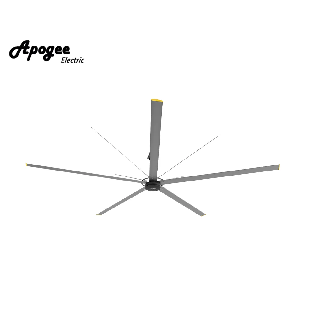 Shopping mall use 10ft  5 blades big industrial hvls ceiling fans with PMSM Motor