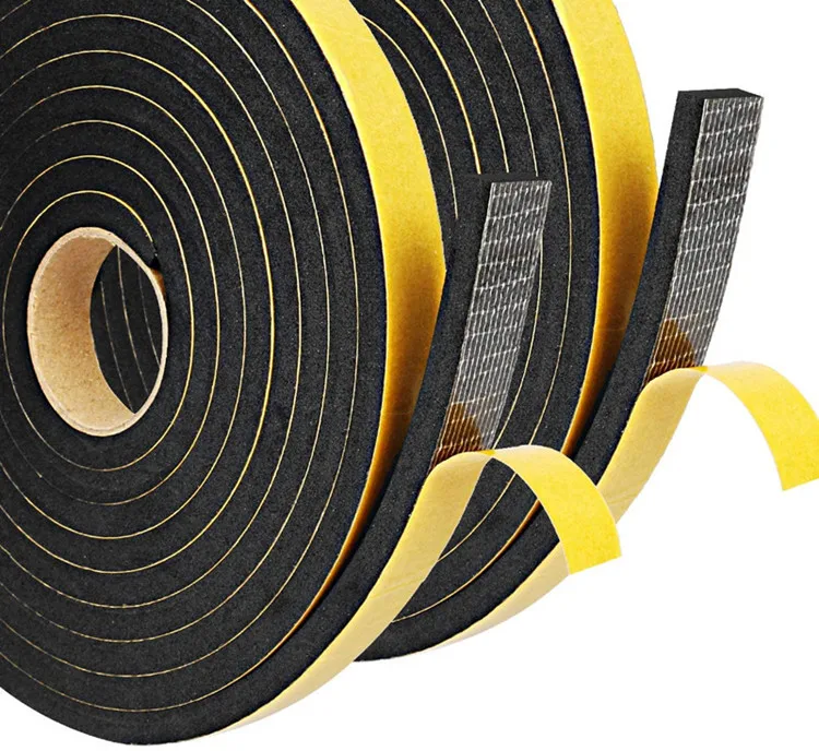 Strong adhesive Waterproof Single side Customized strip rubber seal EVA/PE  Foam Sealing Strip