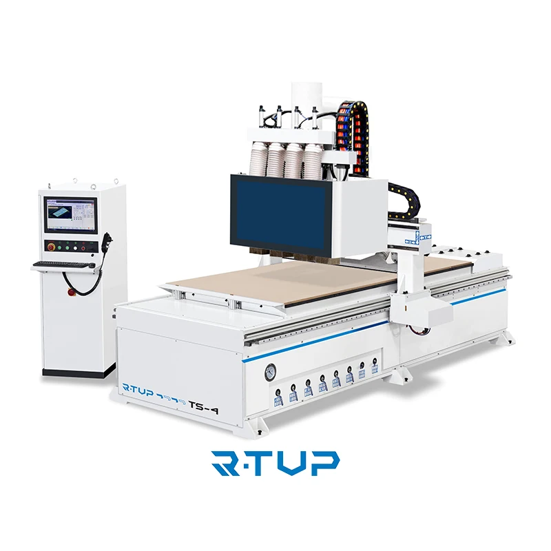 R-TUP 1325 фрезерный станок с ЧПУ 4 оси автоматический деревообрабатывающий фрезерный станок с ЧПУ для резки маршрутизатора