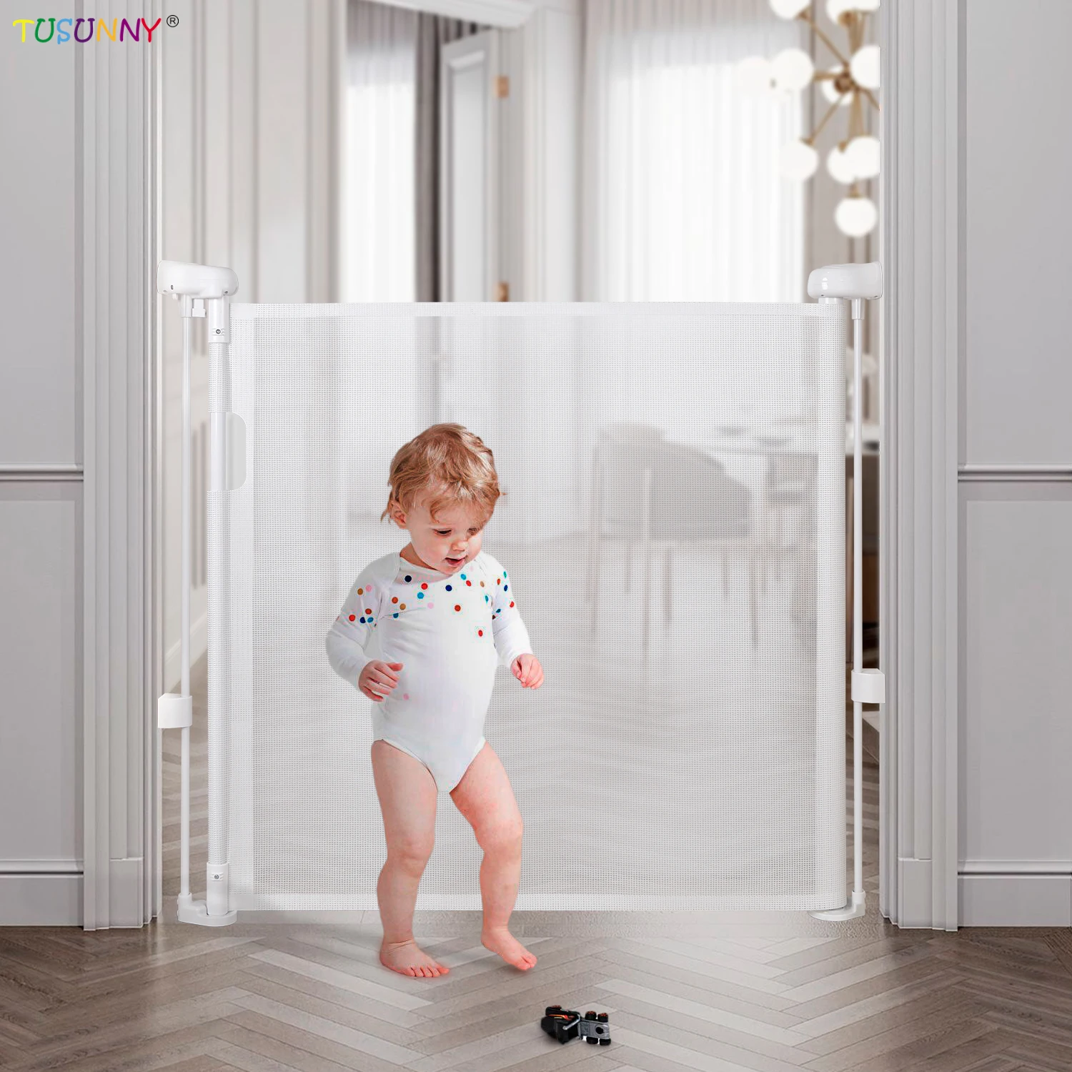 Adjustable Baby Safety Door Gate Pet Dog Cat Fence Stair Door