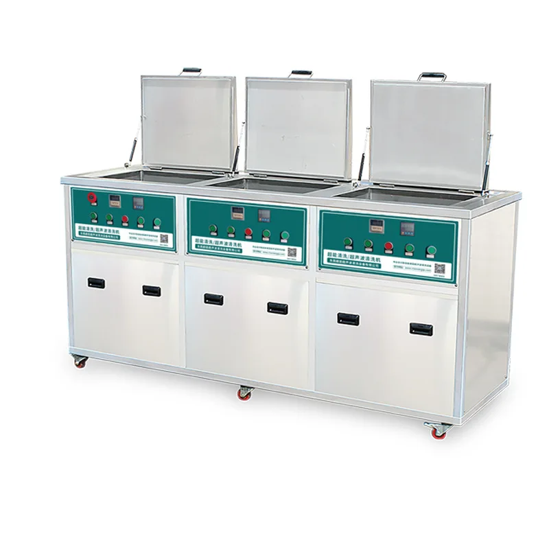 Industrial Ultrasonic Cleaning Machine with Multi-Tank New Condition Engine Core Component for Degreasing and Rust Removal