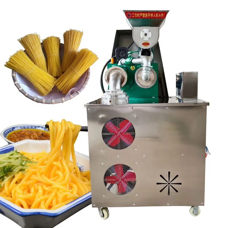 100KG/H rice Noodles Wooden Case Pasta Extruder Mini Rice Vermicelli Machine rice noodle machinery extruder for food