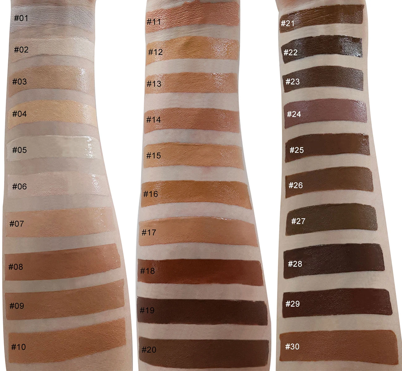 Liquid Matte Foundation Makeup Waterproof Stay 24 Hours Full Coverage Face Foundation Private Label