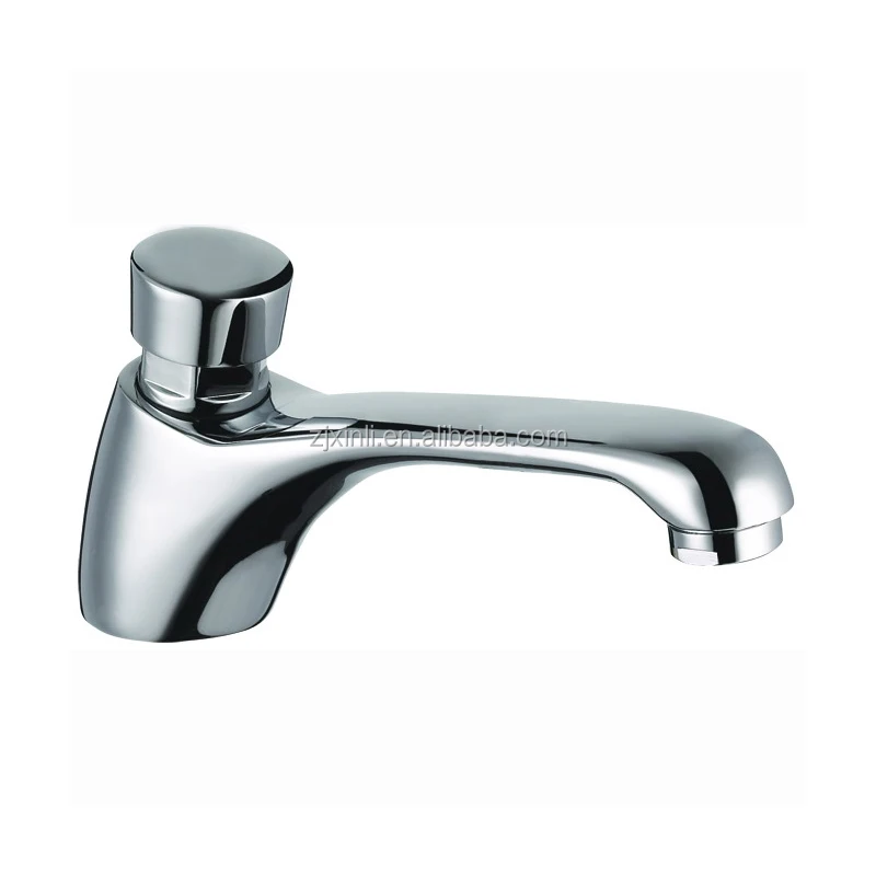 X10083 Chrome Finish  Deck Mounted Brass Material of Time Delay Self Closing Faucet