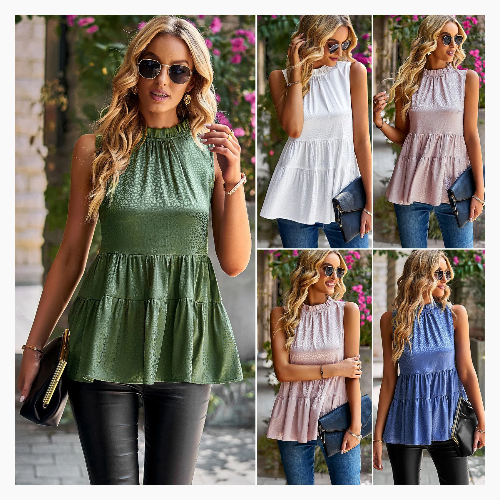 Wholesale Boutique Spring Summer Designer Woman Clothing Fashion Casual Women Tops