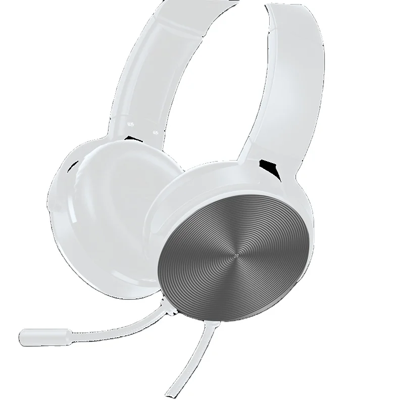 Excellent sound quality gaming headset white with microphone and volume control dedicated for wired game-only