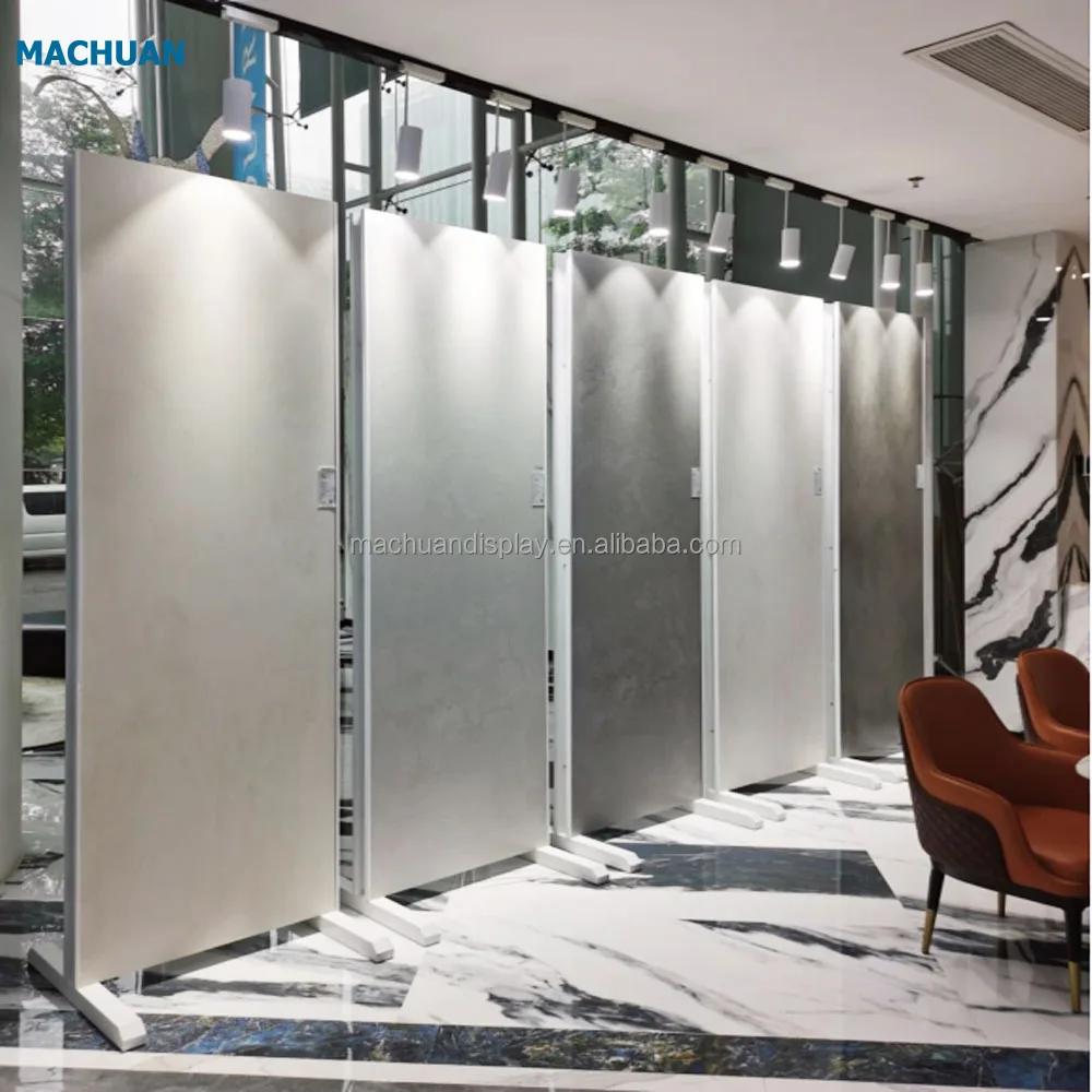 MACHUAN high quality granite stone display stand for store showroom