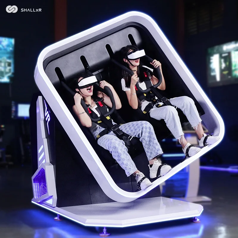 2-местный Очки виртуальной реальности VR 360 Вращающийся автомат полета космический