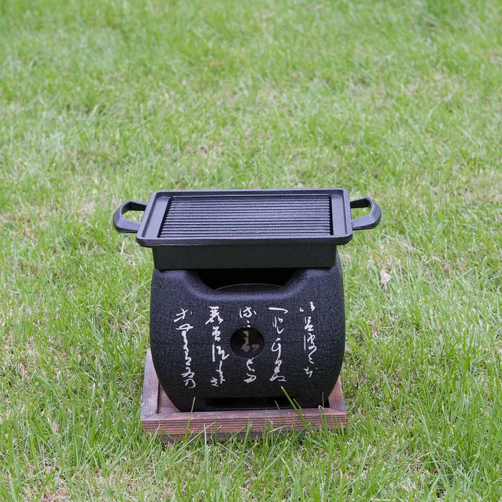 portable bbq grill mini commercial pottery clay table bbq grill