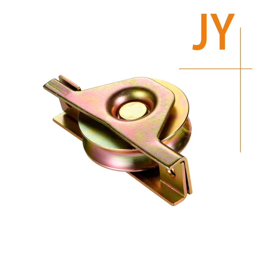 Single Bearing Guide Lead Block Caster Wheel Pulley with U/Y/V Groove with Separated Bracket for Industrial Equipment