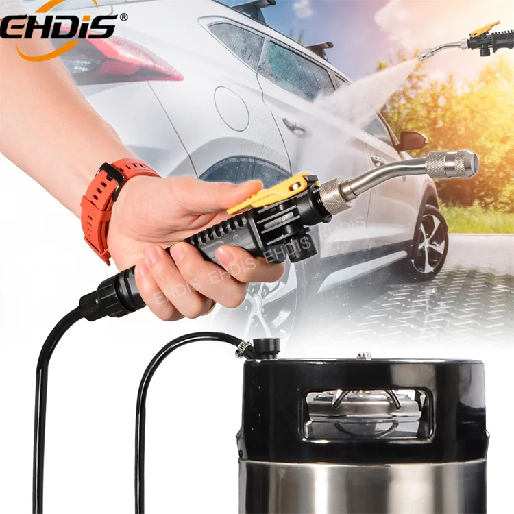Ehdis High Pressure Spring Hose Car Wash Spray Gun Nozzle