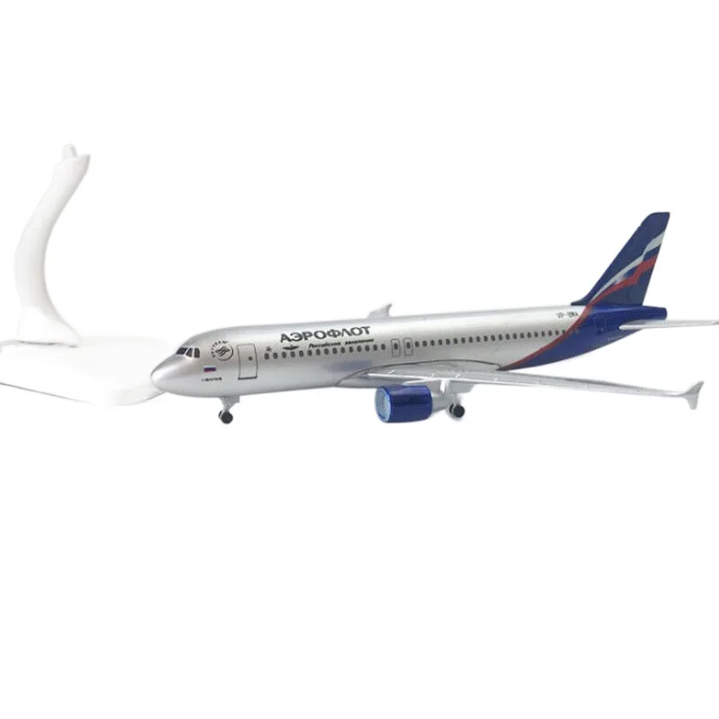 Diecast Toys Scale 1:200 20cm Aeroflot Airline A320 Airplane Model