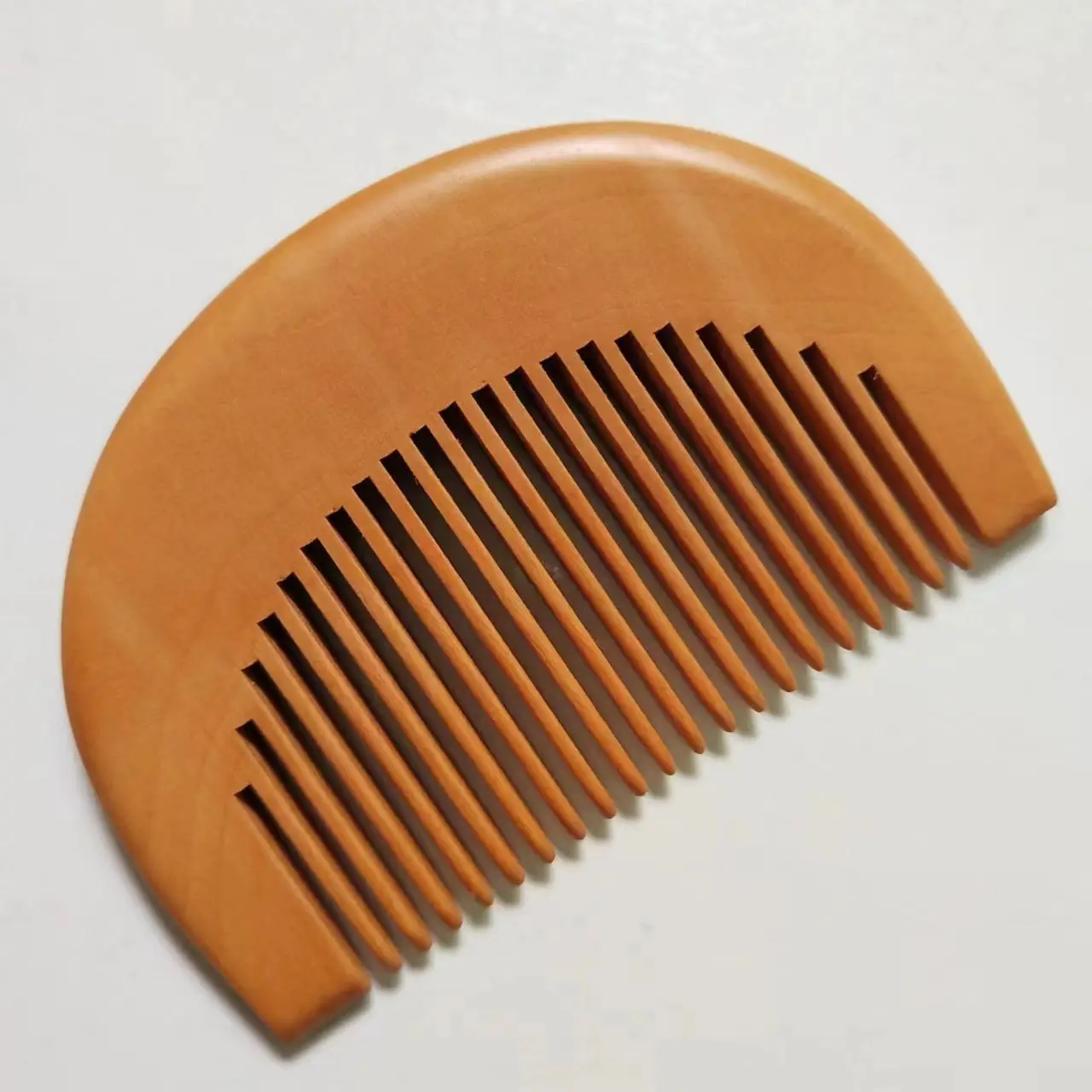 Custom Logo Promotion Korean Girl Pocket Peach Wood Hair Combs