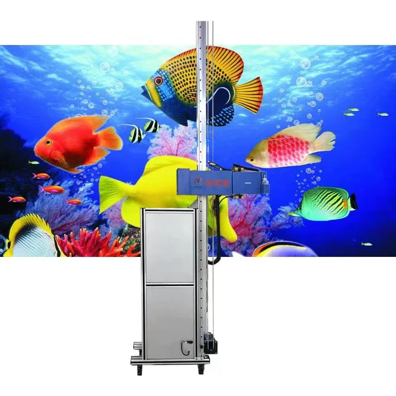 Traceable Vertical 3d Wall Inkjet Printer Price Direct To Wall Painting Machine MJ-2000