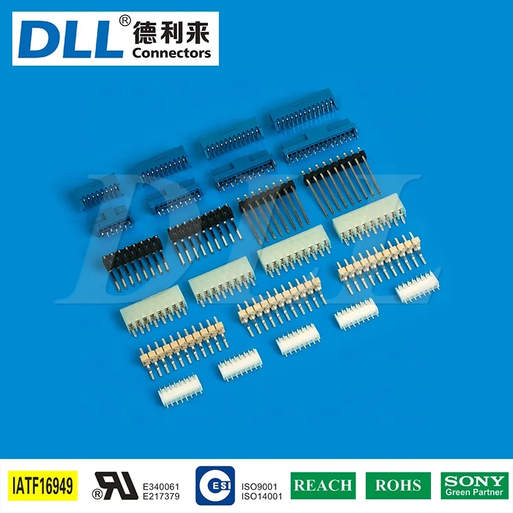 MH1.25 Series JST Molex equivalent 1.25mm pitch PCB connector