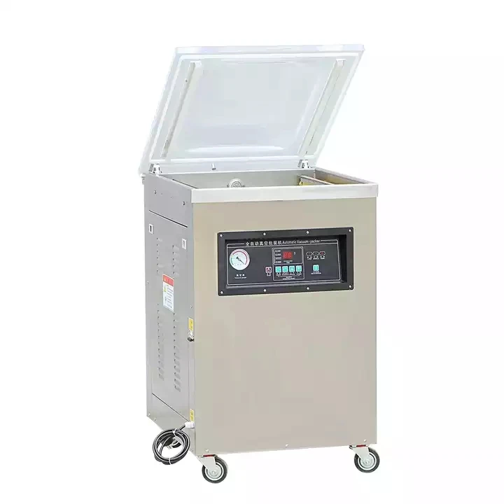 DZ-400/600 series table top electrical control bags packing sealer single chamber vacuum packaging machine