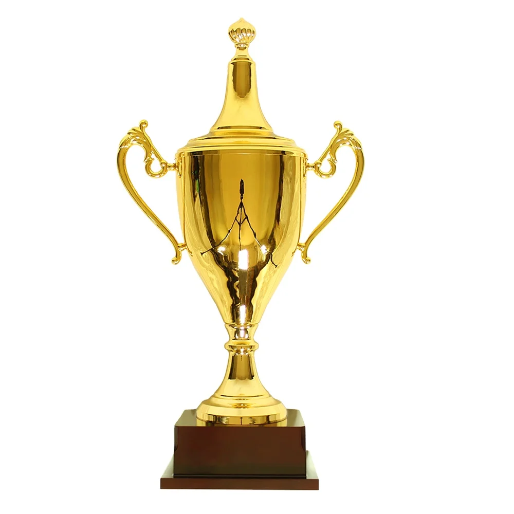 ELOR Good Quality Different Prices Different Beautiful Design European Champions Football Game Trophy Cup With Wooden Base