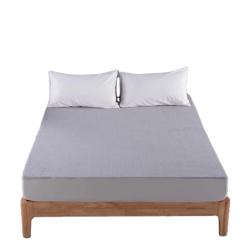 Простыня хлопковая непромокаемая для матраса чехол королевского размера защита от морщин не