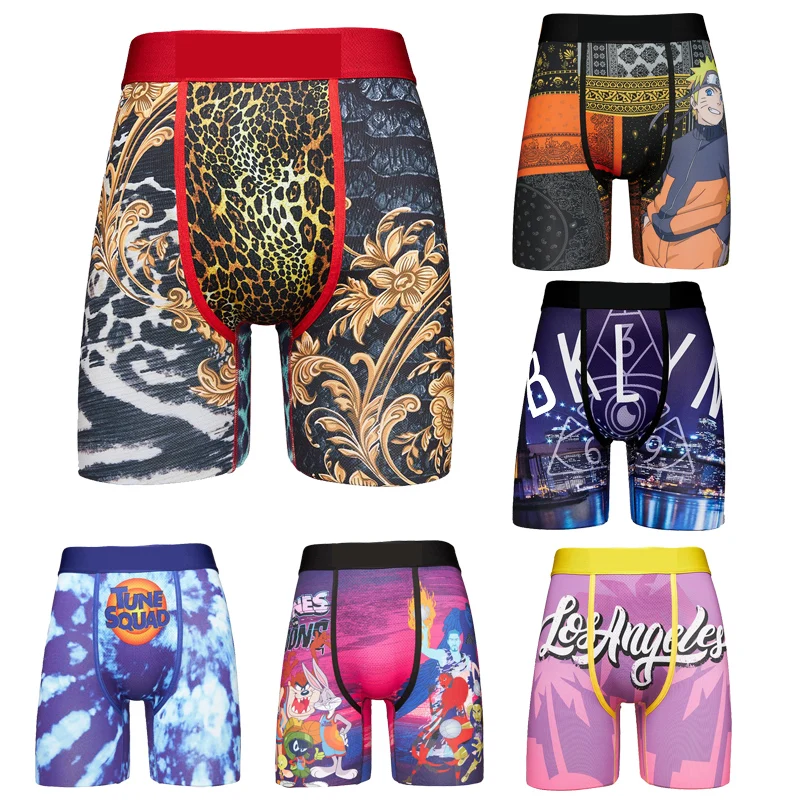 2021 Custom OEM Wholesale Vendor Underwear Plus Size Boxers Briefs for Men Plus Size Breathable Shorts