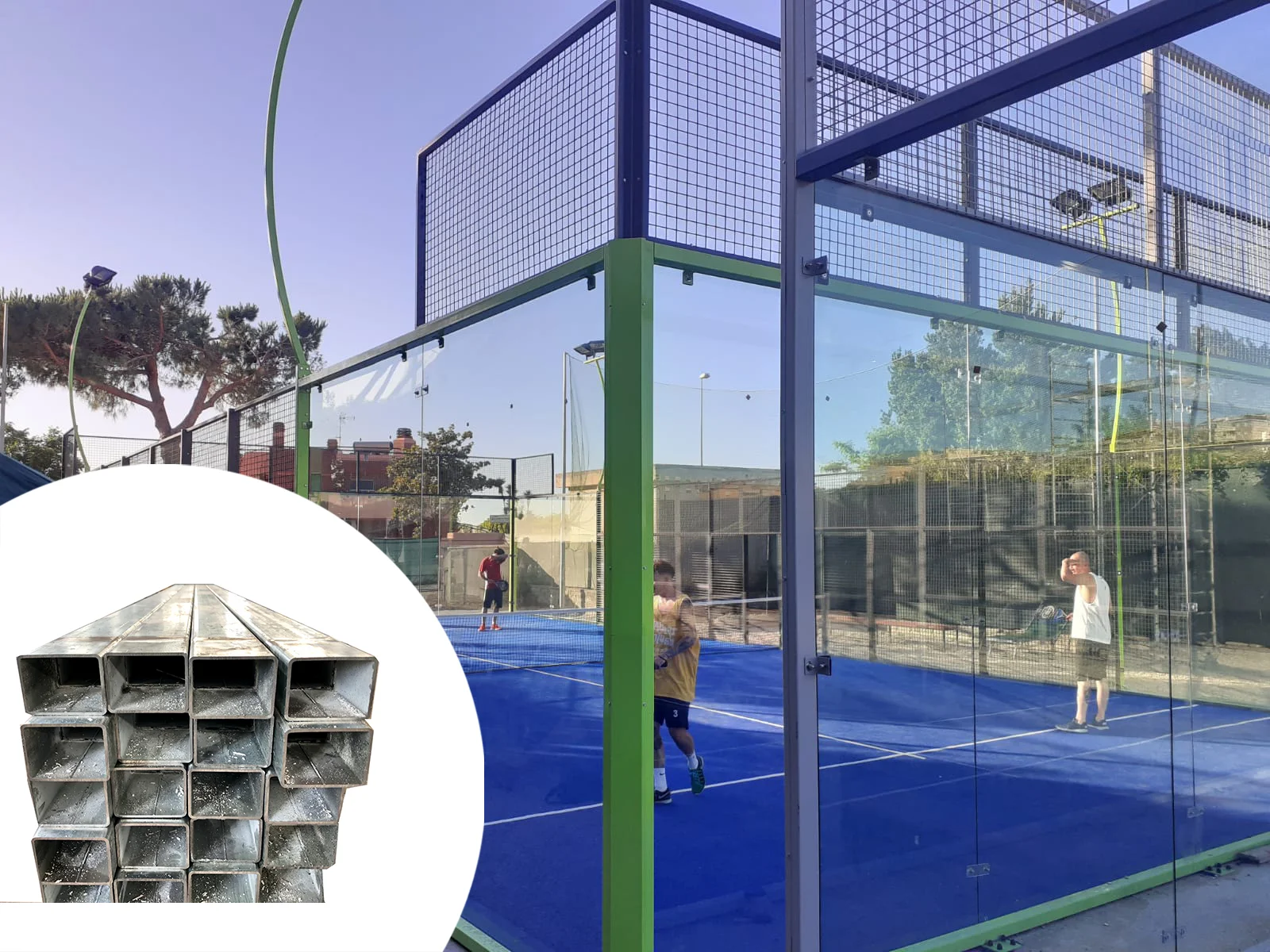 Factory Directly Padel Tennis Court Price Indoor Outdoor Paddel Court Glass Padel Courts Panoramic