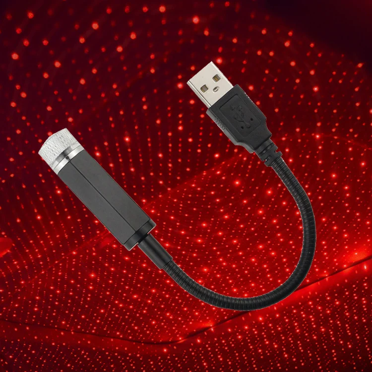  Автомобильный интерьер usb на крышу миниатюрный светодиодный Звездный лазерный светильник украшение комнаты звездное освещение автомобиля атмосферная