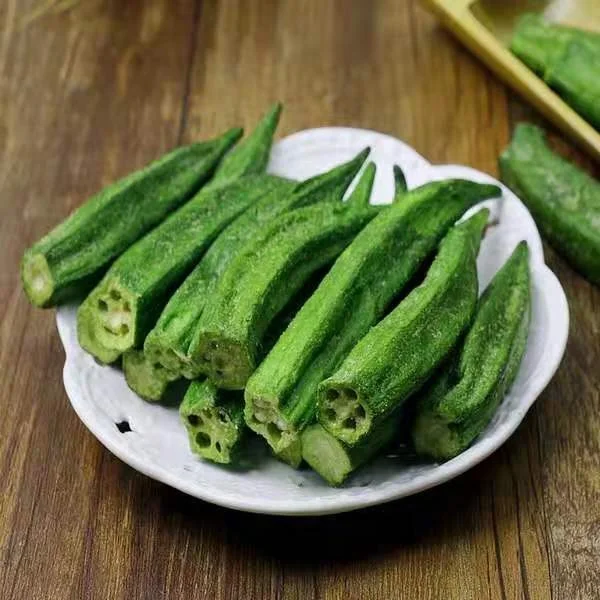 Hot selling products healthy vegetables freeze dried Okra with no additive