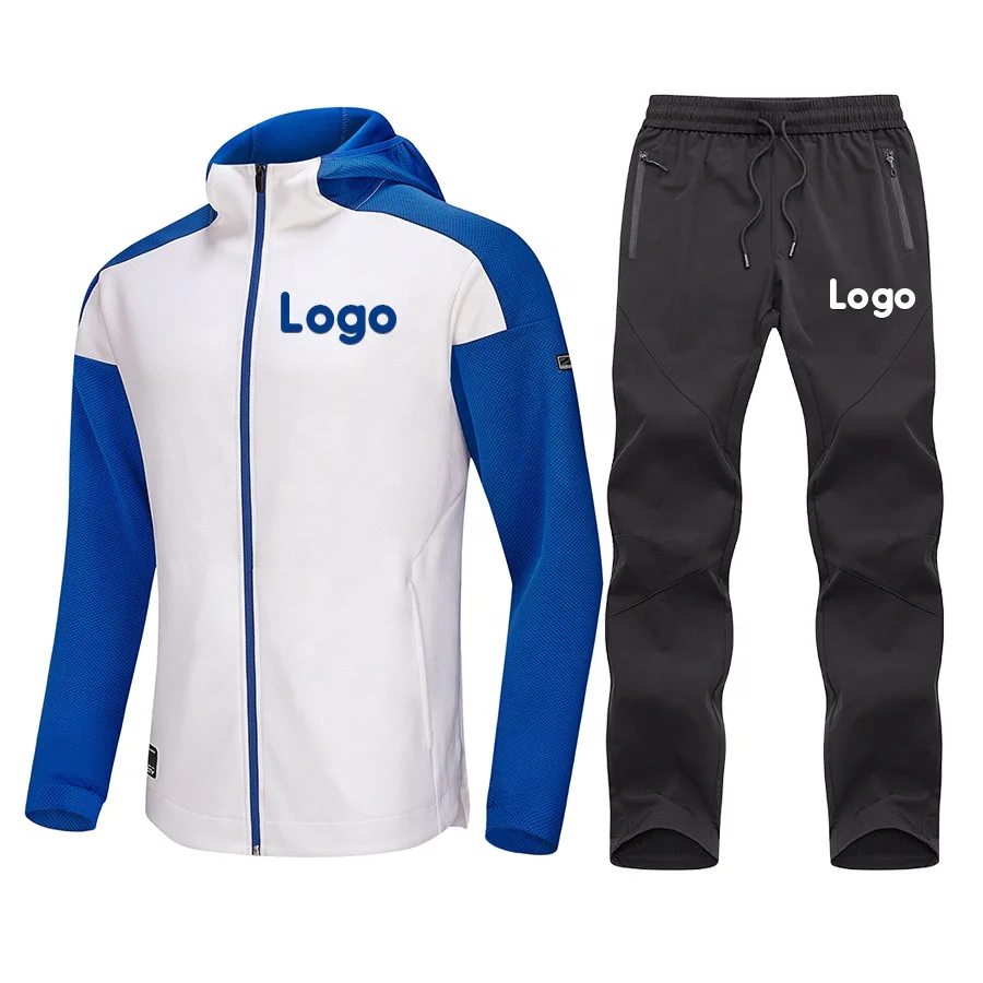Lidong new tracksuit for men plain cotton hoody sweat suits wholesale Hoodie and Jogger Pants Suit outdoor tracksuit set