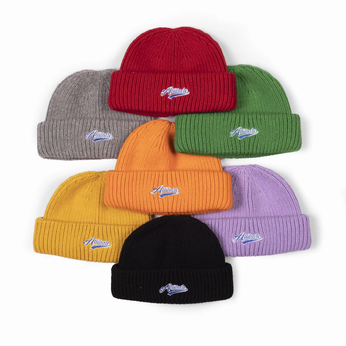 Hot sale Custom Logo Knit Beanie Embroidered Warm Winter Cap Wholesale Fisherman Beanie Hat