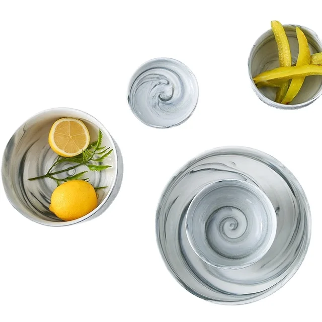 High Quality Ceramic Dishes Plates Sets Dinnerware for Kitchen Accessories