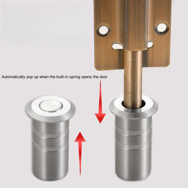 Door Dust Proof Strike Socket Stainless Steel Door Bolt Flush Door Bolt Socket