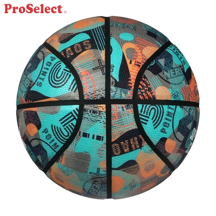 Proselect High Performance Green Outside Freestyle Basketball Ball