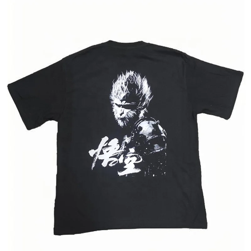 2024 Custom Black Myth Wukong Short Sleeve T Shirt Clothing Tshirt