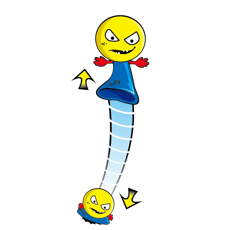 Hot Selling Exotic Gadgets Eva Promotional Jump Elf Toys Novelty Bounce Elves Flashing Toys For Children