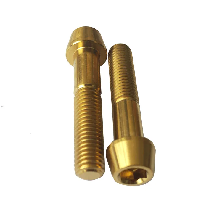 factory price of customization M8 titanium tapred head bolts for the motorcycle