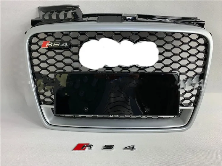 S line honeycomb radiator front grille for audi a4 b7 grille 2005-2008