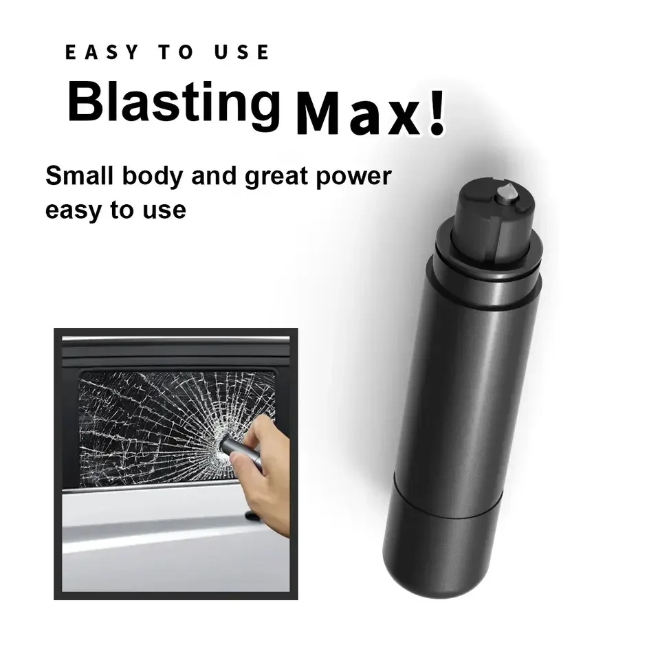 Steel Auto Emergency Tool Mini Vehicle Interior Accessories 2 In 1 Car Safety Hammer With Seat Belt Cut