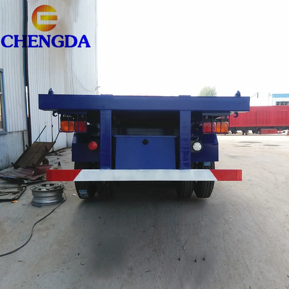 2024 Brand New Factory Customized 2 3 4 Axles 12M 13M 14M 40T 60T 80T 100T Container Cargo Transport Flatbed Deck Semi Trailer