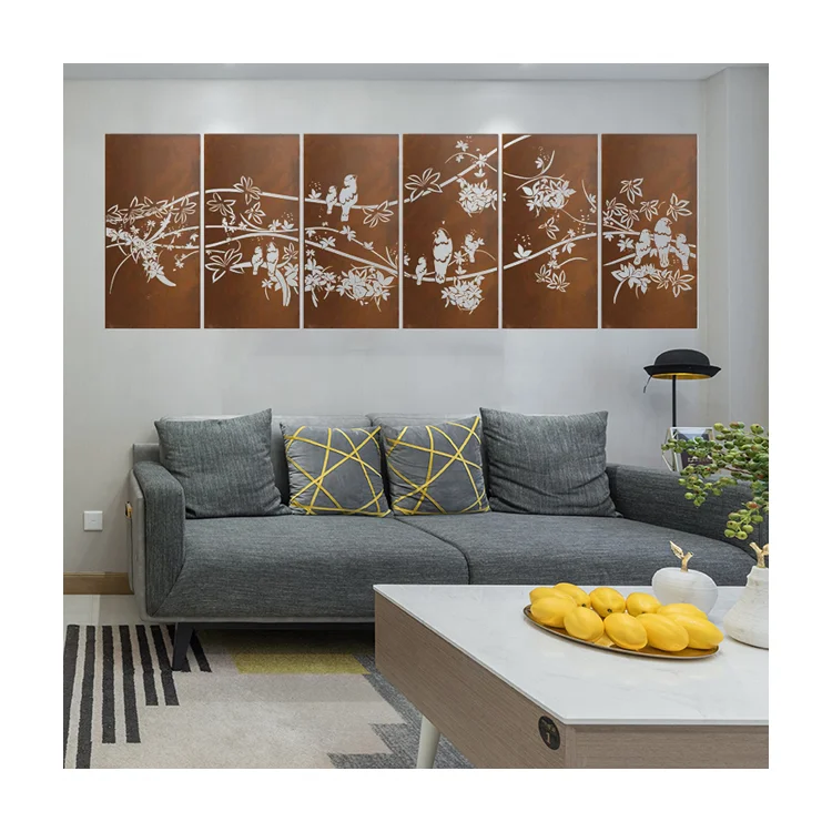 Custom Pattern Metal Panel boing iron art  Wall Art for  Wall Decor To Hang