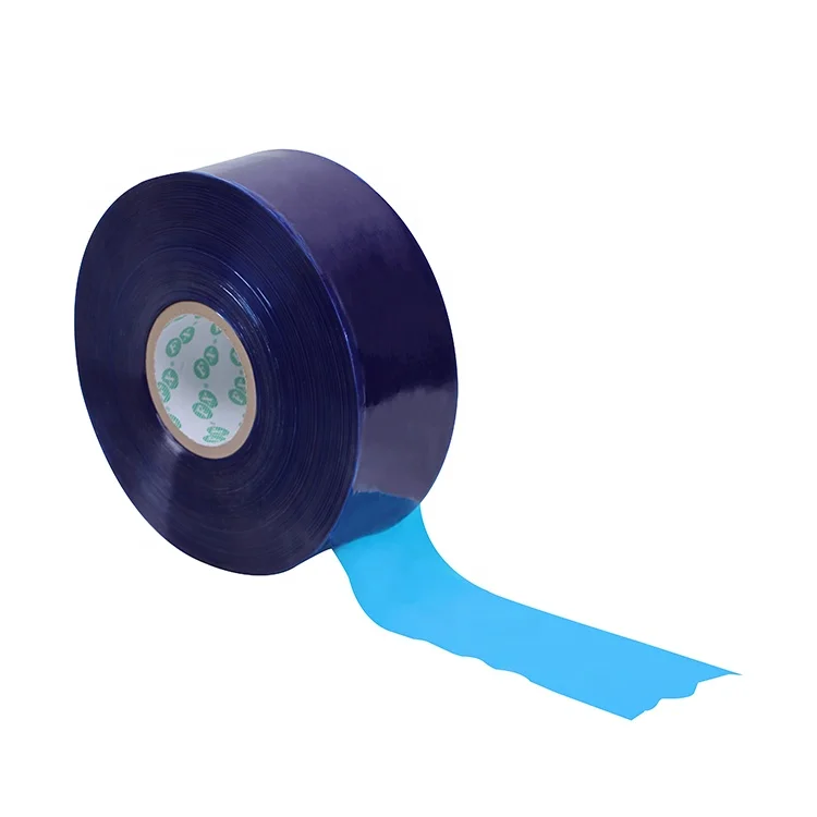 Blue Braided PVC Hose Pipe Coil Wrapping Films Soft Industrial Hose & Tube Wrapping Casting Processed