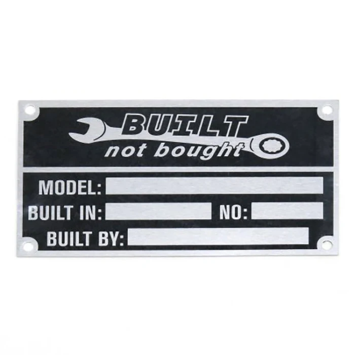 Asset Tracking Tag Aluminum Name Tag Property Tags with Different Unique Barcode QR code ID Number