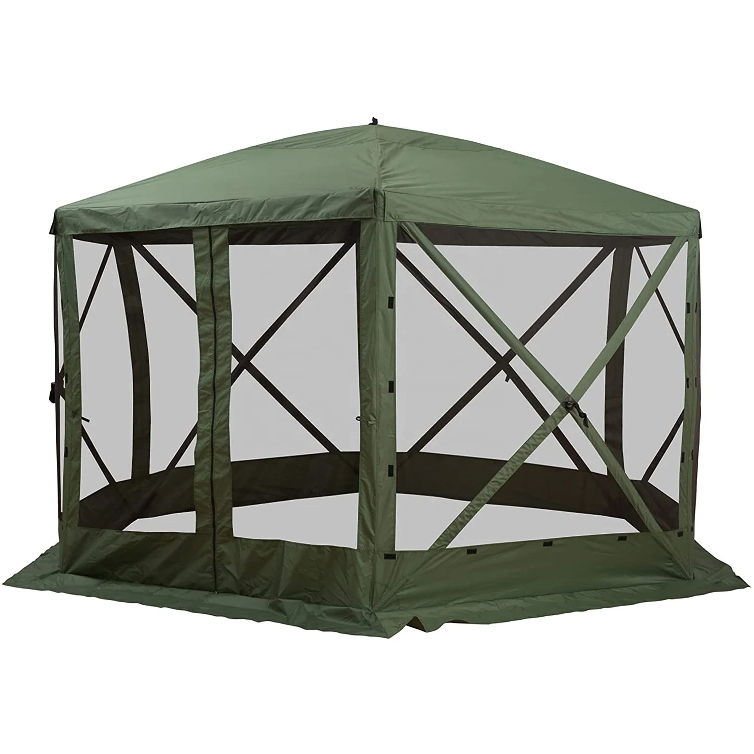 Easy Pop Up, Portable, Camping and Outdoors Gazebo Day Screen Tent Camping Canopy with Mesh
