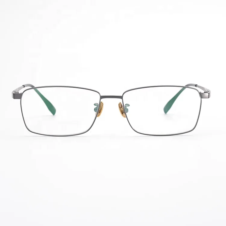 Wide Temple Titanium Optical Eyeglass Prescription Reading Glasses J10A