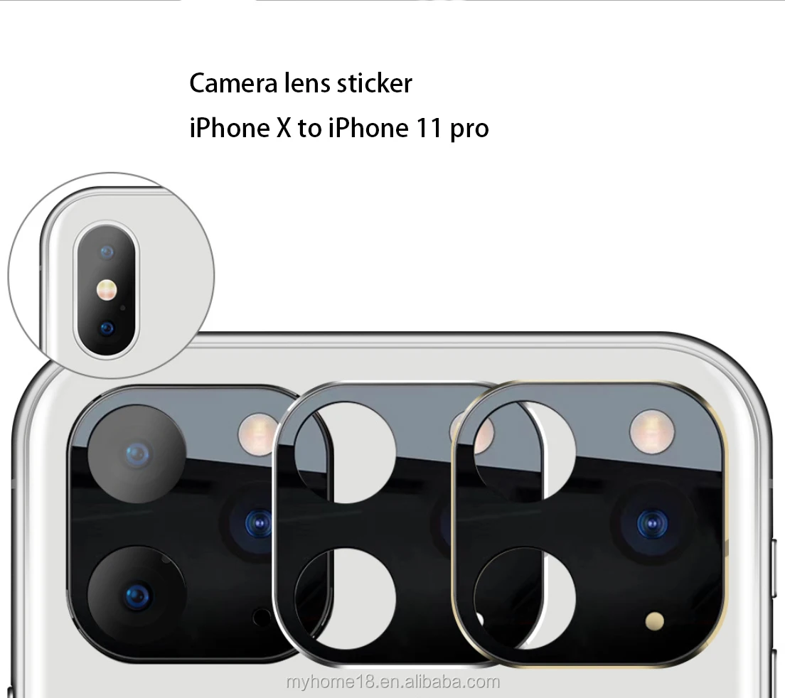 Быстрая доставка DHL Высококачественная наклейка для камеры iPhone X XS MAX замена на 11 Pro Max