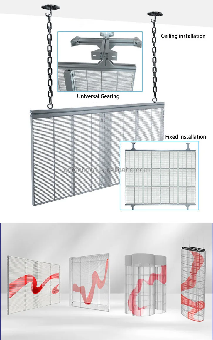Come Billboard Transparent Display Holographic New LED Video Wall Photo Indoor Led Screen HS RGB Die Cast Aluminum 2 Years