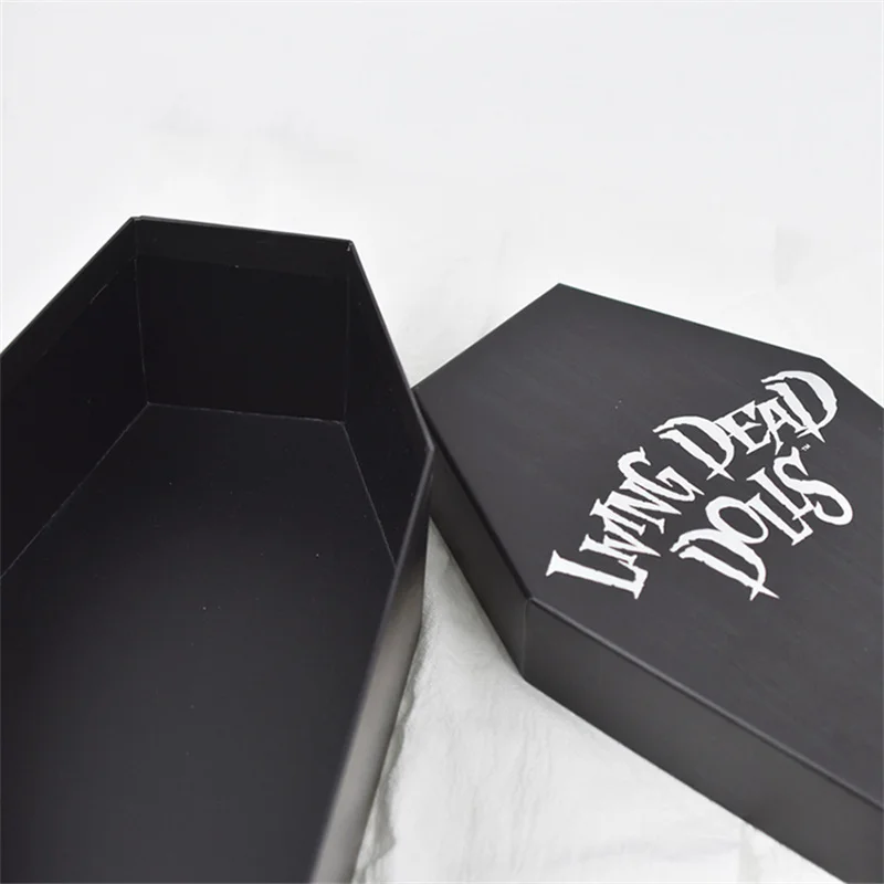 custom luxury black matte coffin eyelash gift box